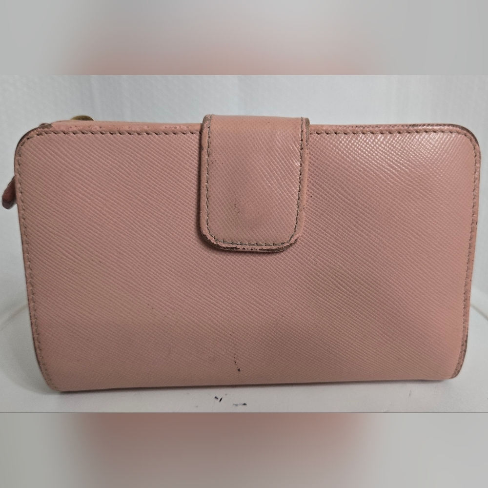 GUC Prada Pink Milano Leather Wallet - Picture 6 of 10